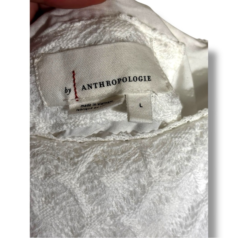 Anthropologie NEW Chic Asymmetrical White Lace Fully Lined Sleeveless Maxi Dress - Picture 14 of 16